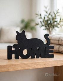 decorazione casa gatto home nero