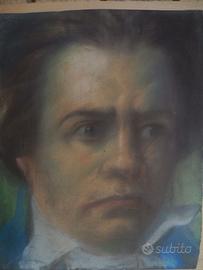 Ritratto virile su cartoncino-pastello primi '900