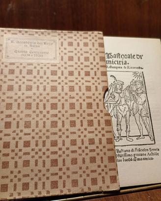 R.Accademia dei Rozzi quarto centenario 1931 Siena