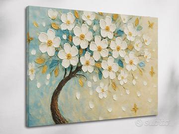 Stampa su tela 90x60 - Quadro "Primavera danzante"