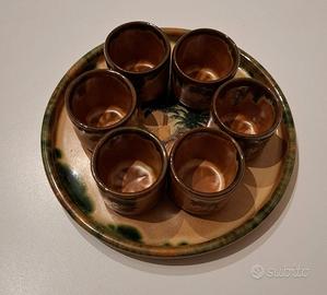 Vassoio con 6 bicchierini