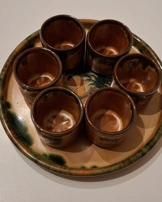 Vassoio con 6 bicchierini