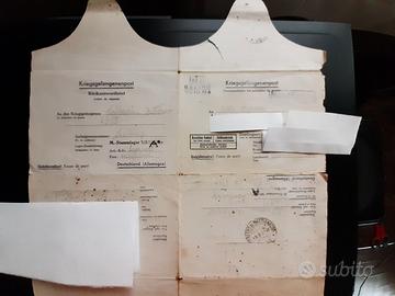 Lettera da campo di prigionia Germania