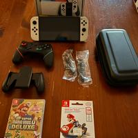 Nintendo Swicht oled Bianca super Mario Bros Wonde