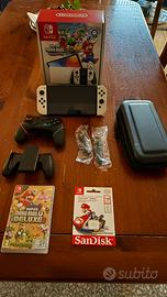 Nintendo Swicht oled Bianca super Mario Bros Wonde