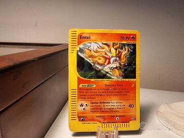 carta pokemon entei H8/H32  holo rara aquapolis It