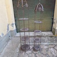 Fioriere ferro battuto ghisa antiche