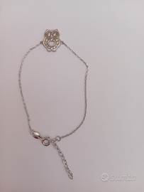 Bracciale argento gufo
