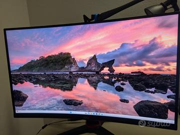 Monitor AOC 27" curvo QHD 165Hz - come nuovo