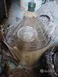 Damigianelle olio Carli vintage da collezione