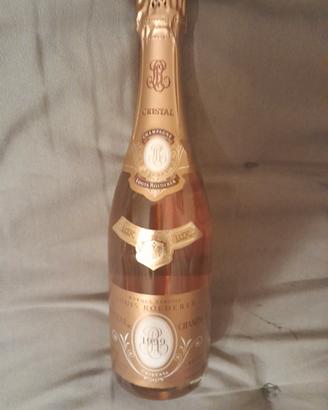 bottiglia  champagne  cristal  anno 1999