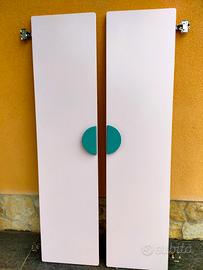 4 ante smastad rosa e verdi 