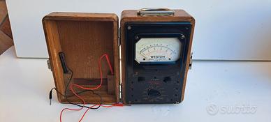 Raro Tester Multimetro Analogico Vintage Weston Mo