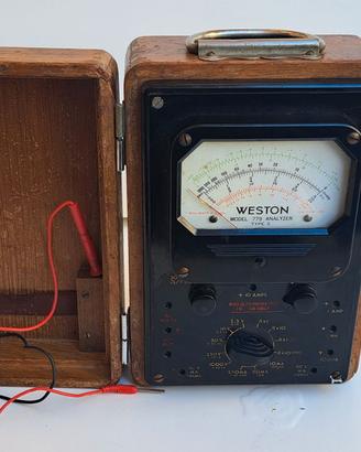 Raro Tester Multimetro Analogico Vintage Weston Mo