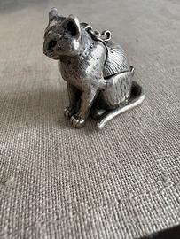 Porta pillole vintage gatto