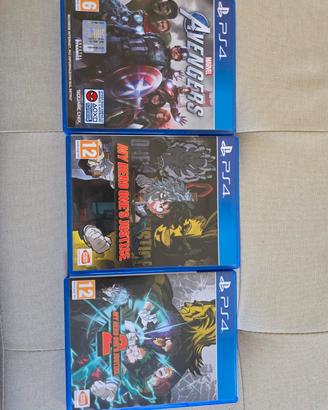 ps4 Avengers / my Hero one's Justice 1 e 2