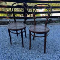 Coppia di sedie vintage viennesi