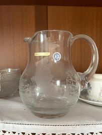 Caraffa incisa a mano