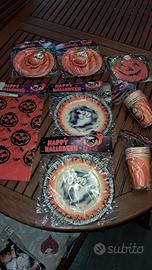 SET 38 PZ PER TAVOLA E FESTA DI HALLOWEEN