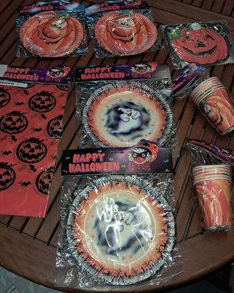 SET 38 PZ PER TAVOLA E FESTA DI HALLOWEEN