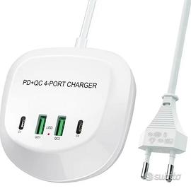 NUOVO Stazione di Ricarica USB Carica Rapida USB C