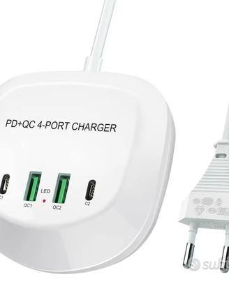 NUOVO Stazione di Ricarica USB Carica Rapida USB C