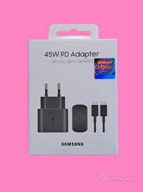 CARICABATTERIE ORIGINALE SAMSUNG 45W CON CAVO
