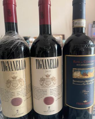 Tignanello 2012 e 2019