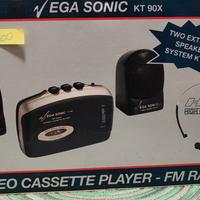 Walkman Radio Cassette Player VEGA Sonic KT-90X. I