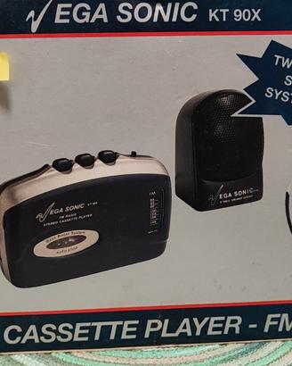 Walkman Radio Cassette Player VEGA Sonic KT-90X. I