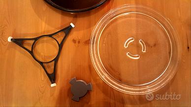 Perno, supporto , piatto in vetro e piatto crisp