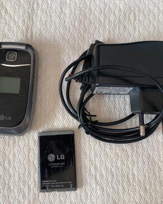 Telefono cellulare LG con caricatore
