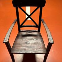 Sedia Marrone in legno vintage