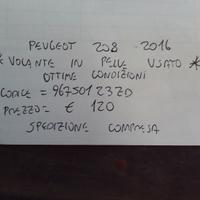 Volante in pelle peugeot 208 del 2016