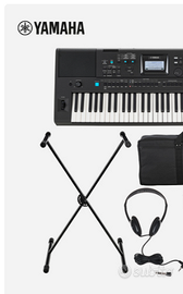 tastiera Yamaha con cavaletto completa di sound ef