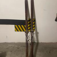 SCI LEGNO D’EPOCA CON ATTACCHI