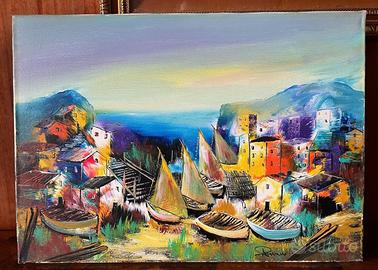 Quadro  Pecoraro Antonino. Riva di Ulcini.