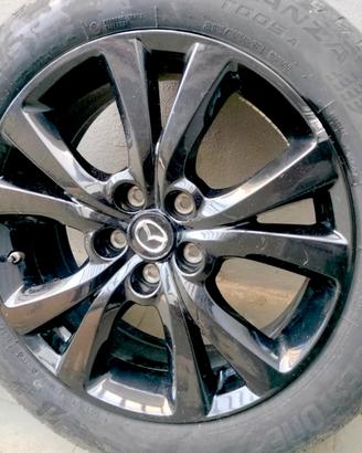 4 Cerchi originali Mazda CX-30 18" Nero Lucido