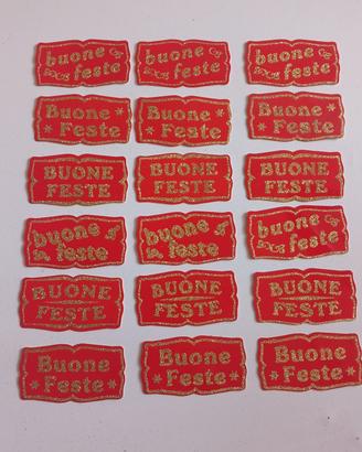 64 cartoncini BUONE FESTE assortiti in 6 modelli