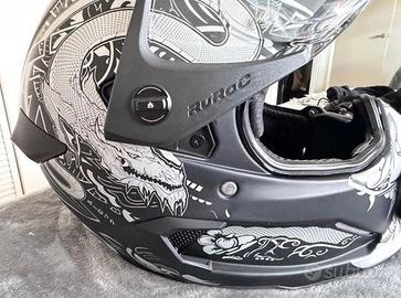 Casco da moto Ruroc Atlas Platinum Ronin con tecno