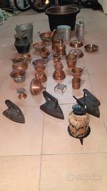 OGGETTI IN RAME FERRO BATTUTO E ALLUMINIO