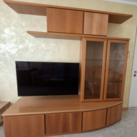 Mobile da salotto in legno color noce