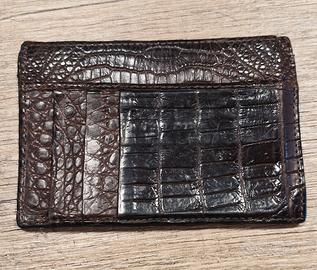 Portafogli in vero coccodrillo 