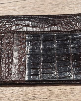 Portafogli in vero coccodrillo 