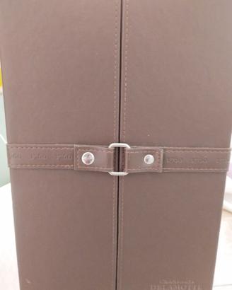 Bauletto in pelle portabottiglie