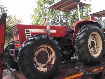 fiat 766 DT 80 cv attrezzi vari , trattori ,