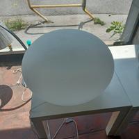 lampada in vetro bianco opalino diametro 50