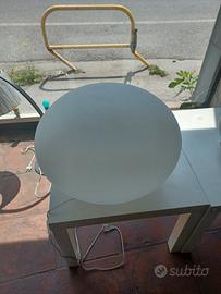 lampada in vetro bianco opalino diametro 50