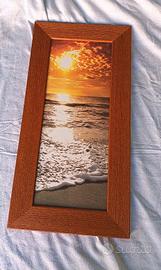 Quadro piccolo con cornice in legno 