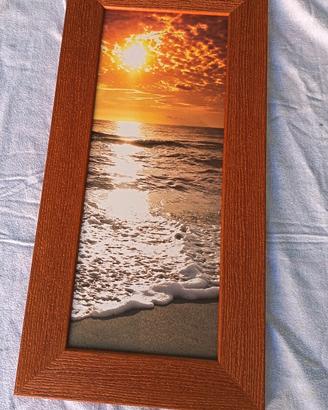 Quadro piccolo con cornice in legno 